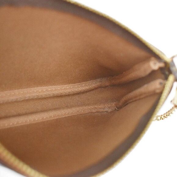 LOUIS VUITTON Mini Pochette Accessoires Hand Bag Monogram Leather - Picture 11 of 13